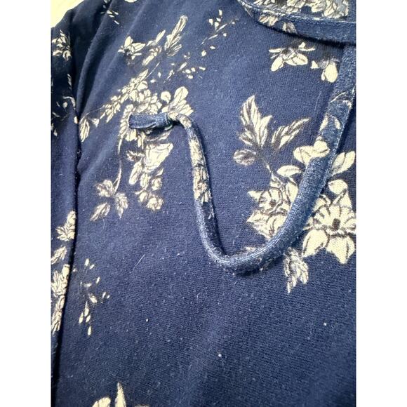Rue21 Blue Floral Croptop Women's Hoodie XL - Picture 2 of 4